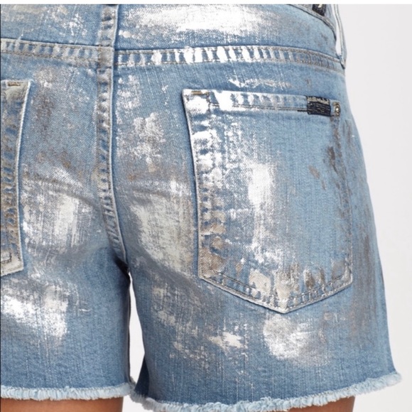 7 FOR ALL MANKIND METALÍC PAINTED SHORT - Picture 6 of 9